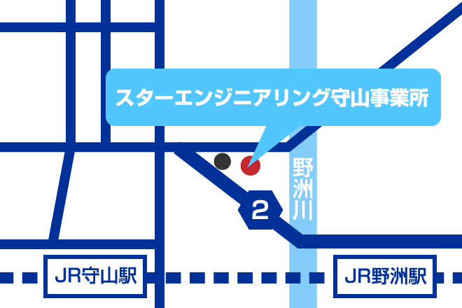 守山事業所地図